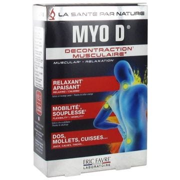 Décontractant musculaire Eric Favre - Myo D - 30 Comprimés