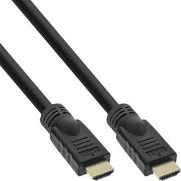 Câble HDMI InLine® - HDMI-High Speed avec Ethernet - Premium - 5m - Noir/Or