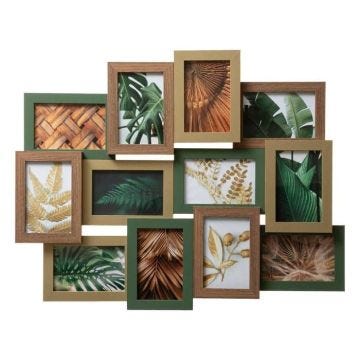 Pêle-mêle - Atmosphera - Julia - 12 photos - Multicolore - Bois et Verre