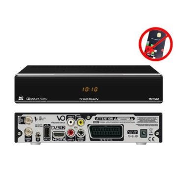 Thomson THS 804 Décodeur satellite TNTSAT HD (vendu sans carte TNTSAT)