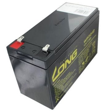 Kung long WP7.2-12M, 12V, 7,2 Ah SDV G101163, contacts plug 4.8mm faston de Akkushop