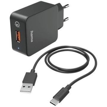 Chargeur USB intérieure Hama 00201625 - Qualcomm Quick charge 3.0 - Courant de sortie 3000 mA - Blanc