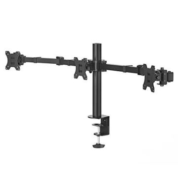 SUPPORT D'ÉCRAN, 3 ÉCRANS, AJUST. HTEUR, PIVOT.-INCLIN., 13'' - 27'' H