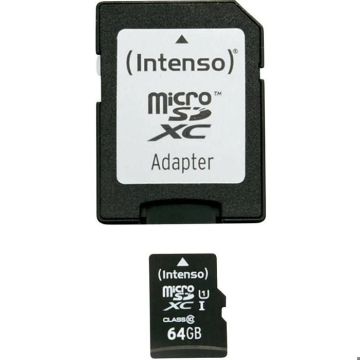 Carte mémoire INTENSO 3423490 UHS - 64 Go - MicroSDXC - UHS Class 1 / Class10