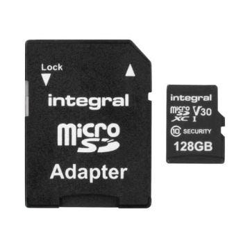 Carte mémoire - Integral - INMSDX128G10-SEC - 128 Go - UHS-1 U3 - Vitesse 100 Mo/s