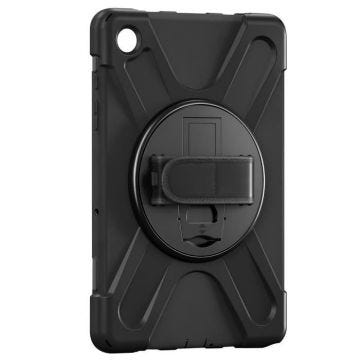 Coque pour Samsung Tab A9 Plus Bi-matière Antichoc Poignée Béquille 4smarts Noir