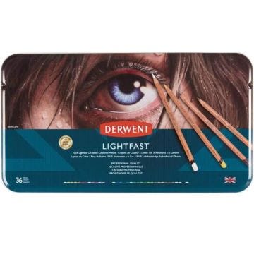 Crayons de couleur - DERWENT - 2302721 - Lot de 36 - À base d'huile - Résistant à la lumière