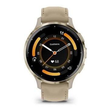 Montre femme bracelet silicone et plastique - Garmin - Montre femme connectée Garmin Venu 3S silicone + cuir