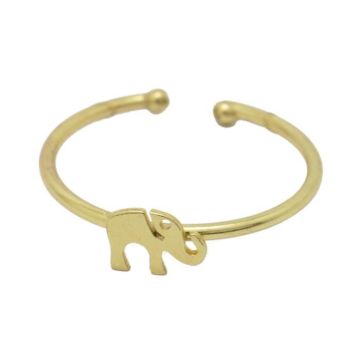 Bague enfant - LA BONNE ETOILE - Elephant - Doré - Laiton