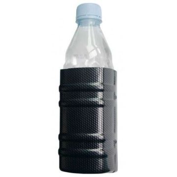 Porte boisson carbone - Noir - Convient pour la plupart des bouteilles d'eau de 0,5 Litre