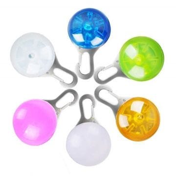 6X Clip Pet, Dog Collier LED Light - Chien Lumières pour Colliers, Etanche de Sécurité pour Chiens et Chats pour Marche de Nuit