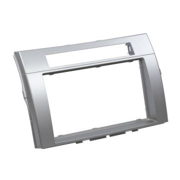 Support Autoradio ADNAUTO pour Toyota Corolla verso - Récepteur CD Double-Din - Fonctions Bluetooth - Gris