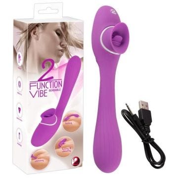 Vibromasseur Rechargeable Double Fonction