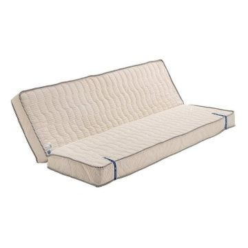 Literie -Matelas Très Ferme Pour tous Clic Clac 140x190 x 10 cm avec Mémoire de Forme sur Face Hiver - Déhoussable Housse Lavable