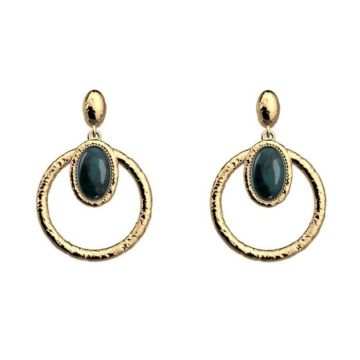 Boucles d'oreilles femme - Les Georgettes - Boucles d'oreilles Les Georgettes Mirage apatite 25 mm - Couleur de la matière:Jaune