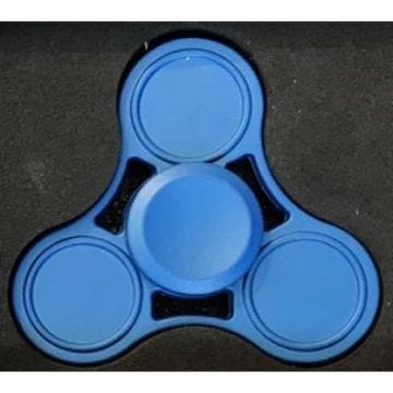 hand Spinner bleu moyen en métal avec son coffret - CestMoiLaPlusBelle Bleu