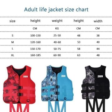 Gilet de flottabilité - MINIFINKER - Demi-rouge - Néoprène - Taille réglable - Léger et compact
