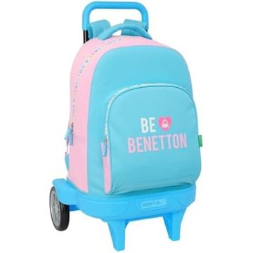 Sac à dos à roulettes - SAFTA - Benetton Unique - Compact - Amovible - Idéal pour enfants