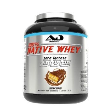 Whey native Addict Sport Nutrition - Native Whey Zero - Snikers 2000g