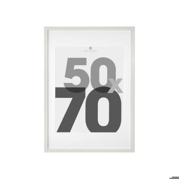 Cadre photo - ATMOSPHERA - Eva - Bois MDF - 50x70 cm - Blanc - Contemporain