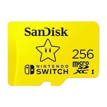 Carte mémoire microSDXC SANDISK Extreme 256Go pour Nintendo Switch - V30/U3/C10/R100/W90