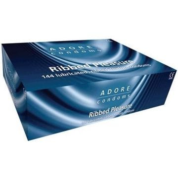 Adore préservatifs nervurés 144 pcs