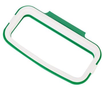 Armoire de cuisine suspendue Porte Trash Rack style de rangement Sacs poubelle vert
