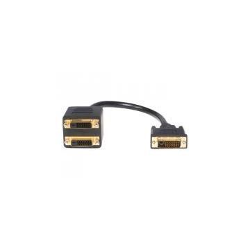 STARTECH Câble Répartiteur en Y DVI-D vers 2x DVI-D - 30 cm