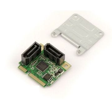 Carte contrôleur Mini PCI Express 2 PORTS SATA 3.0 avec Chipset ASM1061R et support RAID