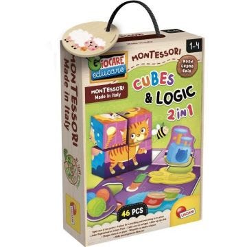 Jeu en bois pour animaux et logique - LISCIANI - Dextérité et observation