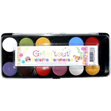 Maquillage - Palette - 12 couleurs : Kermesse