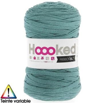 Ruban XL - HOOOKED - Emeraude - 120 m - 80% coton - Tricot et crochet
