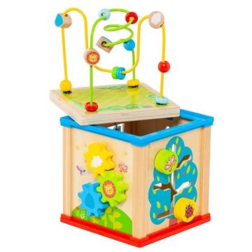 Cube d'activités en bois Molto - MOLTO - 5 pièces - Multicolor - Bébé