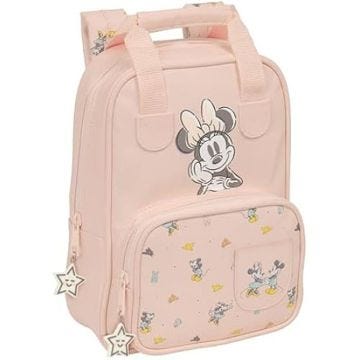 Sac à dos pour enfant Minnie Mouse Baby - SAFTA - Rose - Tissu recyclable - Idéal pour les enfants de différents