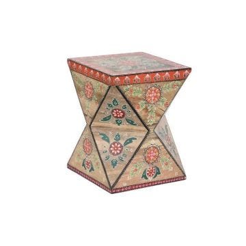 table d'appoint bois de manguier bois mdf (35 x 35 x 45 cm)