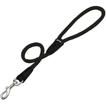 Ceinture de chien - GLORIA - Ronde en Nylon - 60 cm - Couleur Noir - Durable