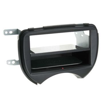 Kit Facade autoradio 2DIN compatible Nissan Micra 11-13 Avec vide poche Inbay Noir