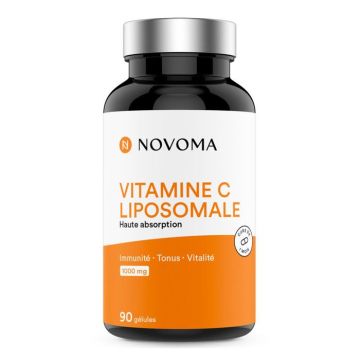Vitamine C Liposomale - Novoma - 90 Gélules - Réduction de la fatigue - Système immunitaire et nerveux
