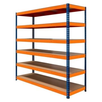 Rayonnage - MONSTERSHOP - SRax - 6 Étagères - 300kg - Garage/Atelier