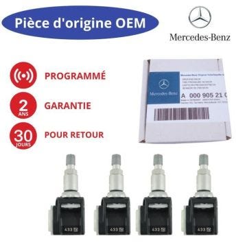 Capteur de pression des pneus - SCHRADER - TPMS - Préprogrammé - Compatible MERCEDES - 4x Capteurs