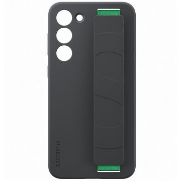 Coque Silicone SAMSUNG avec lanière S23+ Noir