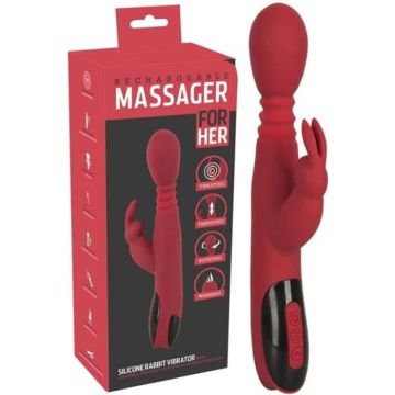 Vibromasseur Rechargeable Chauffant Va et Vient