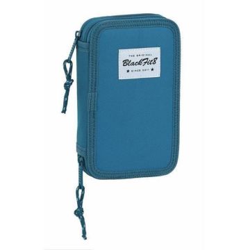 Pochette crayons Double BlackFit8 Egeo Bleu (28 pcs) - - - BlackFit8