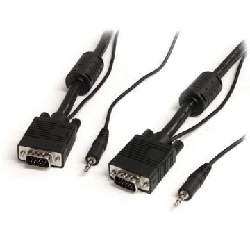 STARTECH.COM Câble vidéo coaxial pour écran VGA haute résolution avec audio HD15 M/M - Câble VGA - 5 m