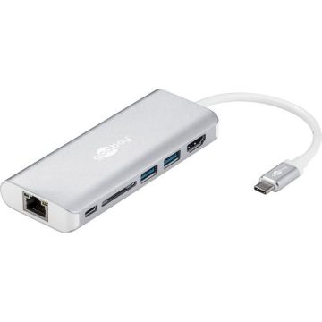 Station d'accueil goobay (USB-C) 10Mb LAN - Largeur 4.5 cm - Profondeur 27.5 cm - Hauteur 1.5 cm