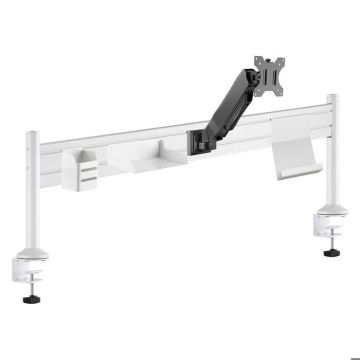 Ergo Station Portique Ergonomique pour Bureau avec Bras Support Écran