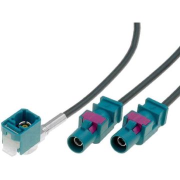 Adaptateur Antenne Fakra F coude/ 2x Fakra M - 0.25m - VW MFD2/ RNS-300