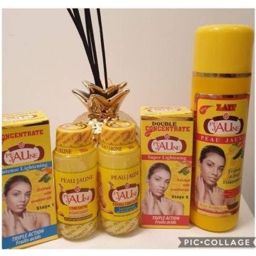 Gamme éclaircissant peau jaune