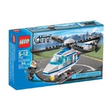 Jeu d'assemblage LEGO - LEGO City - KOQ10 Police de la ville en hélicoptère 7741 - 94 pièces - Mixte