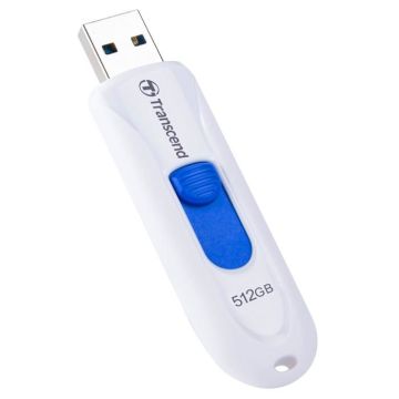 Clé USB - TRANSCEND - JetFlash 790 - 512 Go - Blanc - USB 3.1 Gen 1